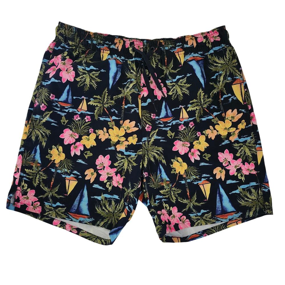 Old Navy Men's Tropical Print Swim Trunks Size Small